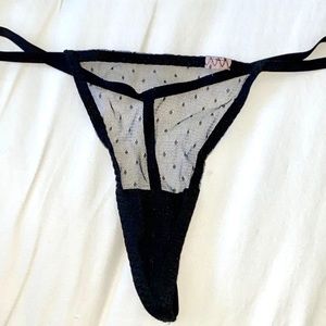 Black Lace V-String Very Sexy Thong Panty One Size